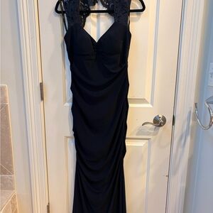 Xscape Navy Evening Dress
